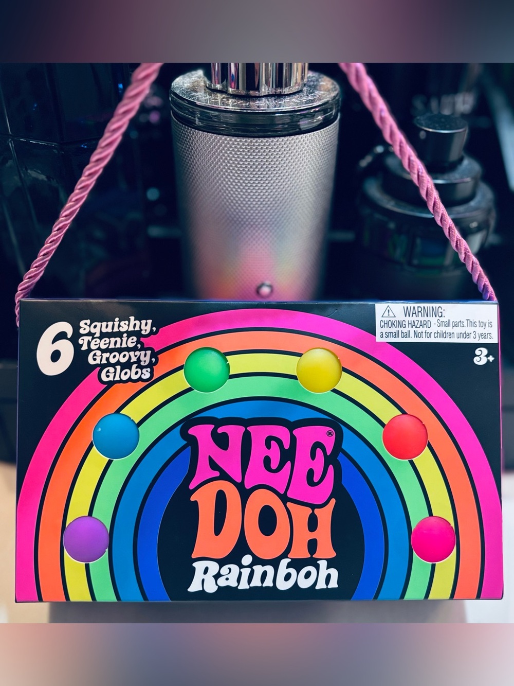NeeDoh Rainboh Teeny Groovy Globs Set of 6 NIB